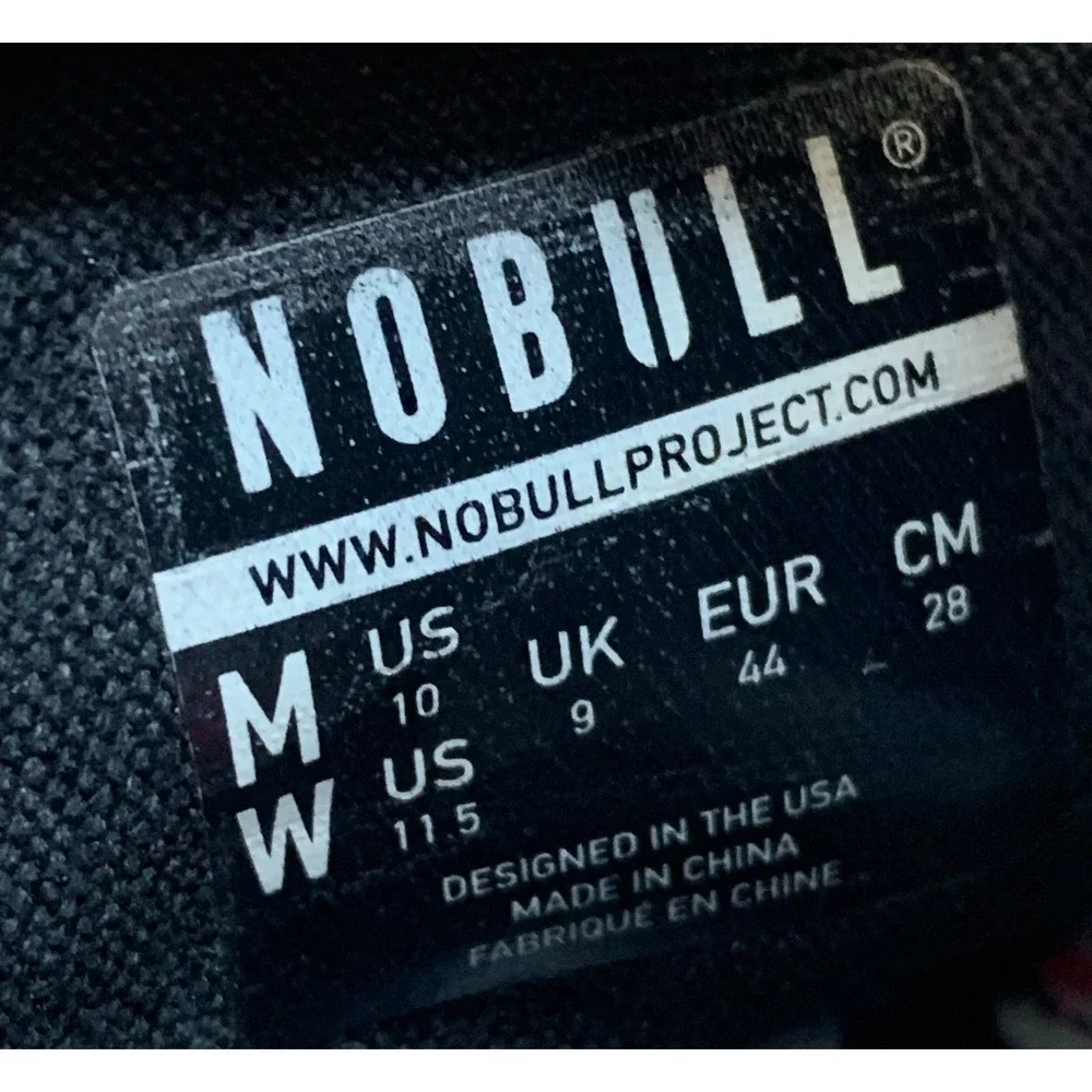 NOBULL Men's Canvas Sneaker Trainer Black White 10‎ Floral Graphic Casual Shoes